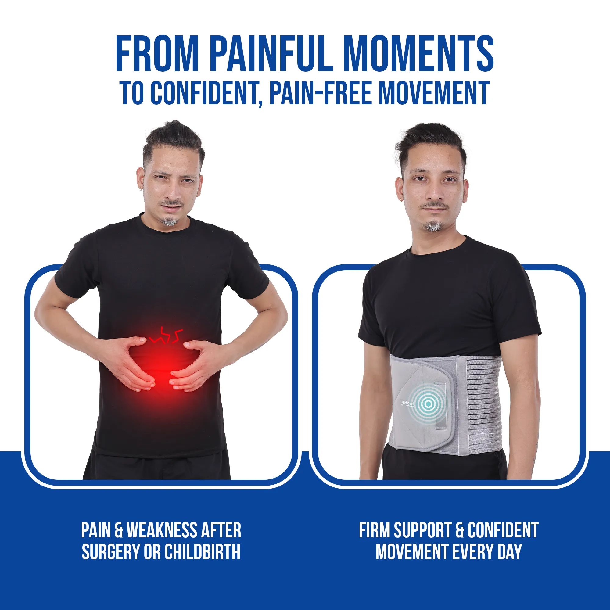 Leeford Abdominal Support Belt | Post-Delivery & Back Pain Support - Image 9