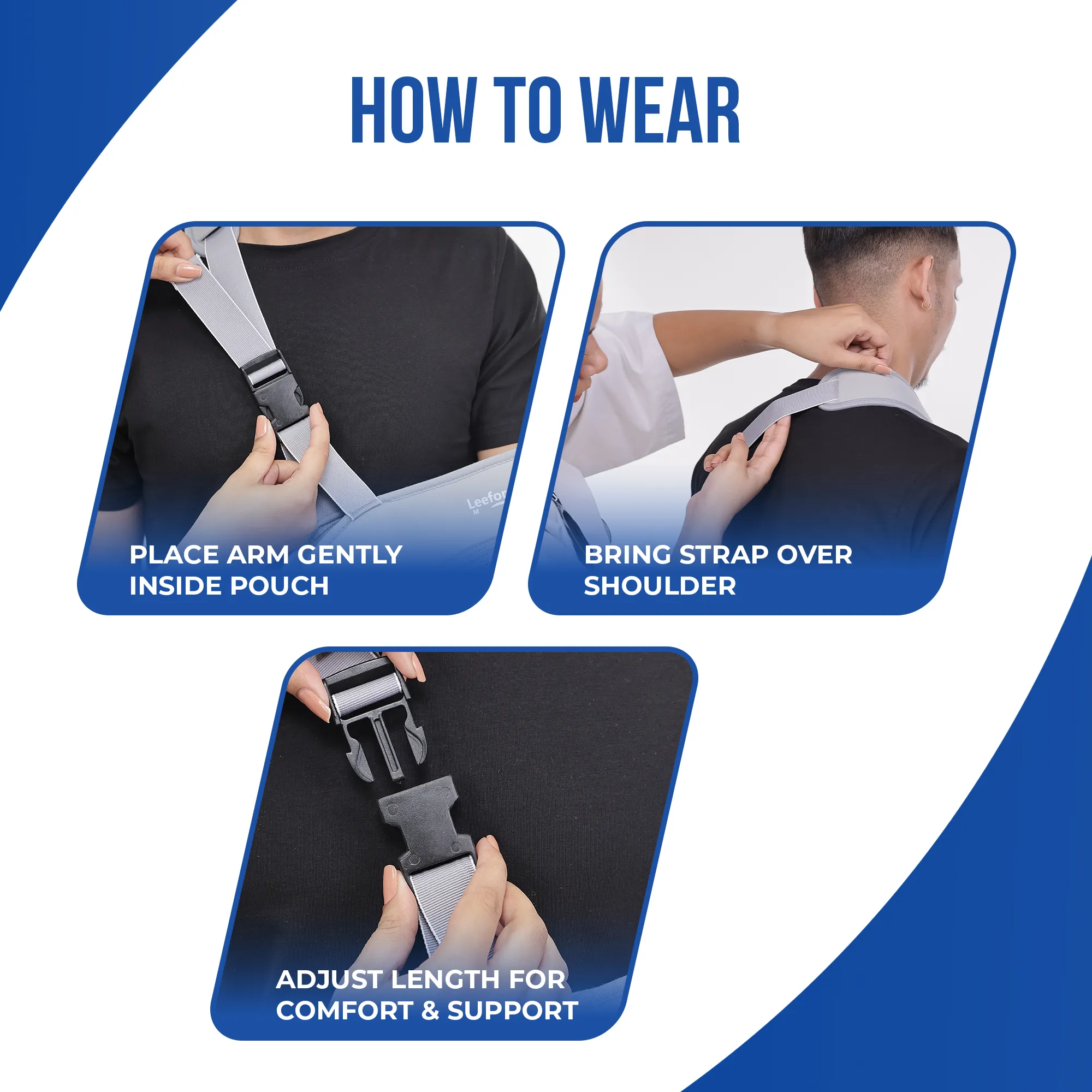 Leeford Arm Sling Baggy | Advanced Support for Arm & Shoulder Injuries - Image 9