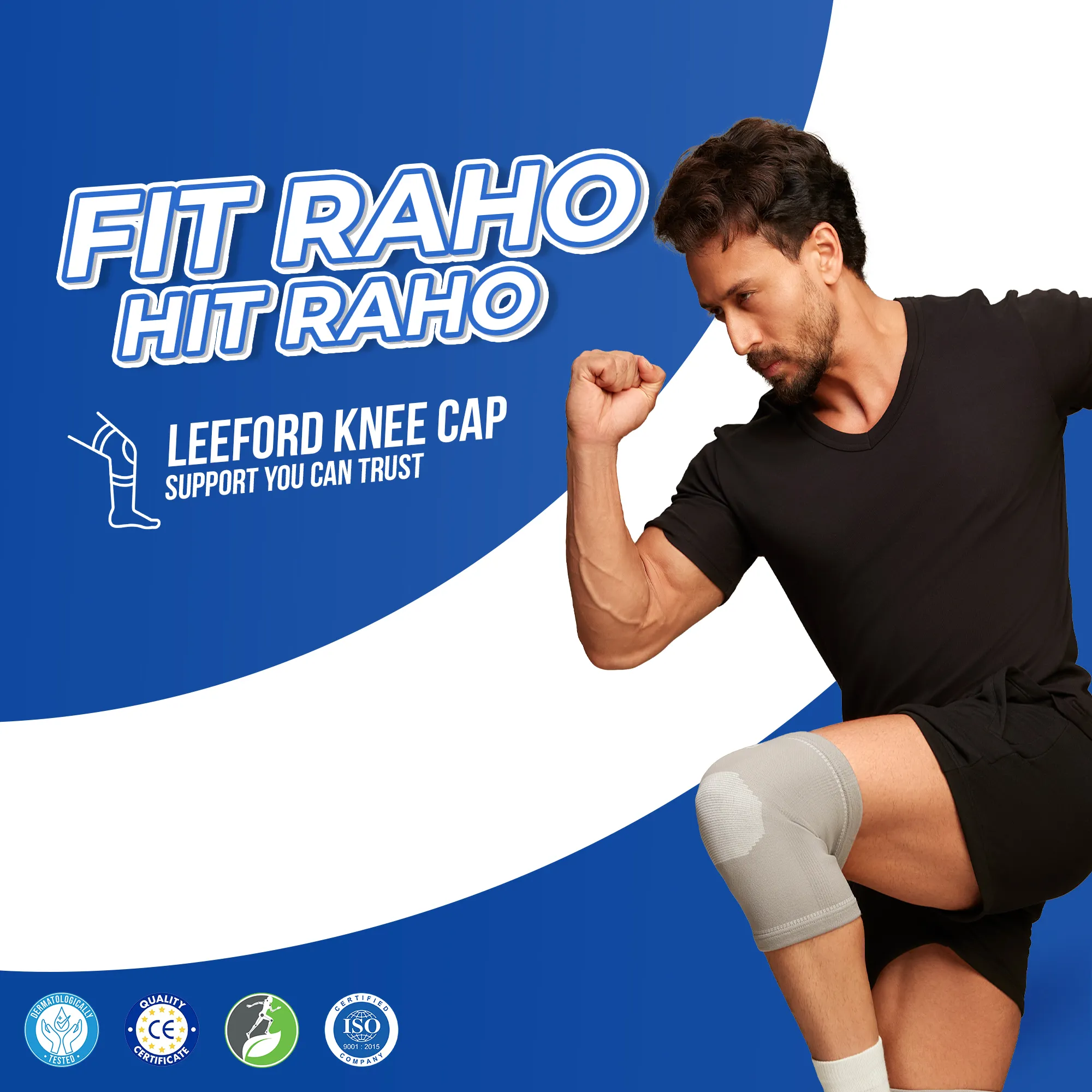 Leeford Premium Knee Cap | Reduces Pain, Swelling, Strain, and Promotes Faster Recovery - Image 3