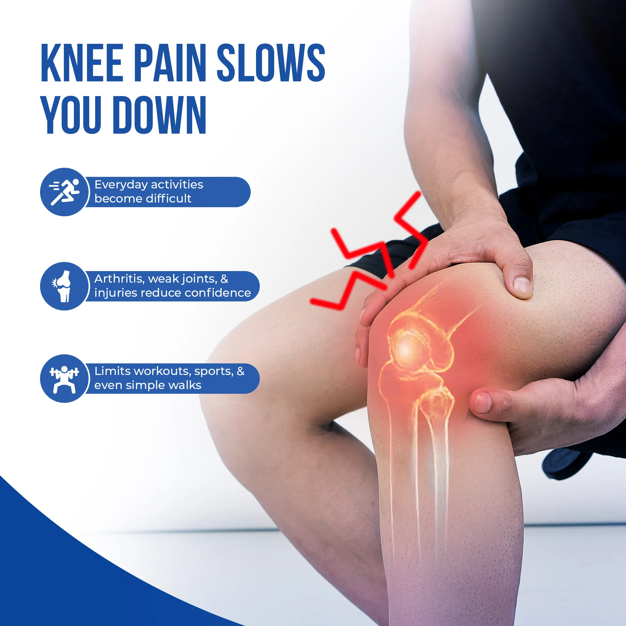 Leeford Premium Knee Cap | Reduces Pain, Swelling, Strain, and Promotes Faster Recovery - Image 4