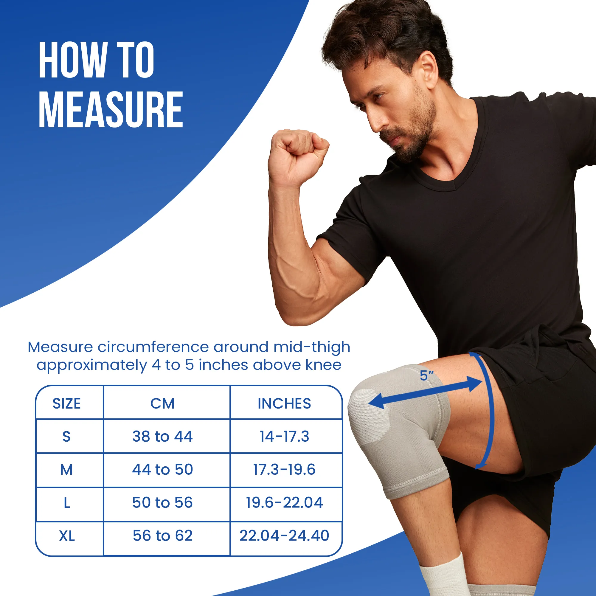 Leeford Premium Knee Cap | Reduces Pain, Swelling, Strain, and Promotes Faster Recovery - Image 9